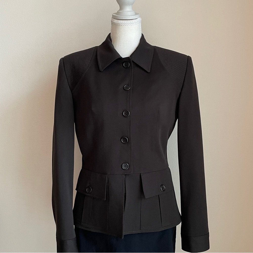 Vertigo Paris Blazer Structured Fitted Button Dow… - image 1